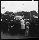 Manifestation le 3 avril 1963 à Alger en faveur de l'application du programme de Tripoli, et aux décrets de mars 1963 favorisant l'autogestion
