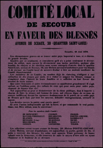 Les circonstances… imposent… de grands devoirs : maison servant d'ambulance pour les blessés