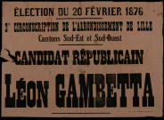 Candidat républicain : Léon Gambetta