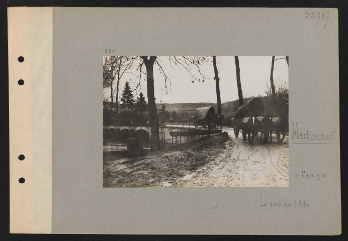 Martincourt. Le pont sur l'Ache