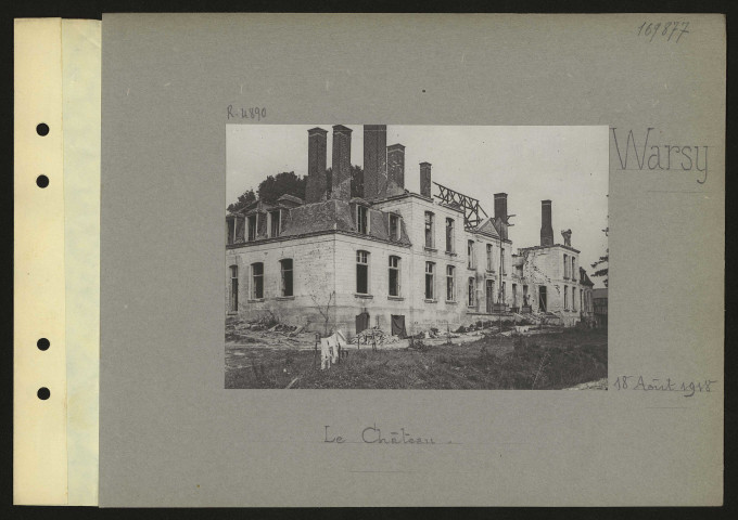 Warsy. Le château