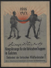 1916-1917 : Kriegsfürsorge für die türkischen Truppen in Galizien : Gedenket der türkischen Waffenbrüder !