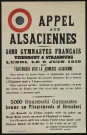 Appel aux Alsaciennes : 5000 gymnastes Français viendront à Strasbourg = 5000 franzoeschi gymnates komme am Pfingstmonda uf Strossburj