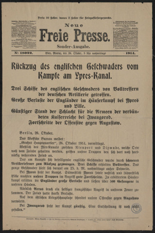 Neue Freie Presse : Sonder Ausgabe, N° 18022