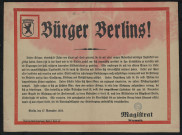 Bürger Berlins !