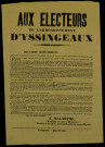 Aux électeurs de l'arrondissement d'Yssingeaux : F. Malartre