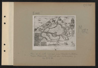 Metz. Plan de la ville assiégée par Charles V (Bibliothèque nationale, Cabinet des estampes, Cote Ge D 683)