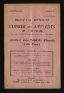 Année 1928 - Bulletin mensuel de l'Union des aveugles de guerre et journal des soldats blessés aux yeux