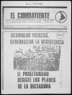 El Combatiente n°233, 15 de setiembre de 1976. Sous-Titre : Organo del Partido Revolucionario de los Trabajadores por la revolución obrera latinoamericana y socialista