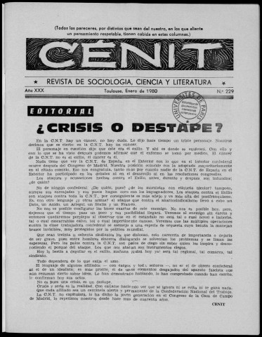 Cénit (1980 ; n° 229 - 230). Sous-Titre : Revista de sociología, ciencia y literatura