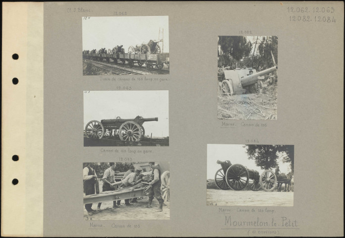 Mourmelon-le-Petit (et environs). Marne. Canon de 105