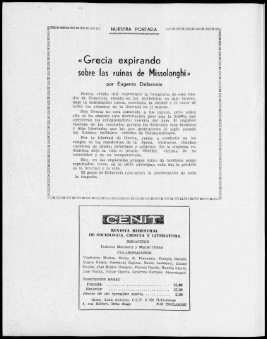 Cénit (1972 ; n° 201 - 203). Sous-Titre : Revista de sociología, ciencia y literatura
