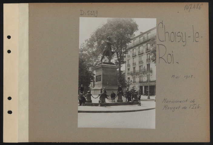 Choisy-le-Roi. Monument de Rouget de l'Isle