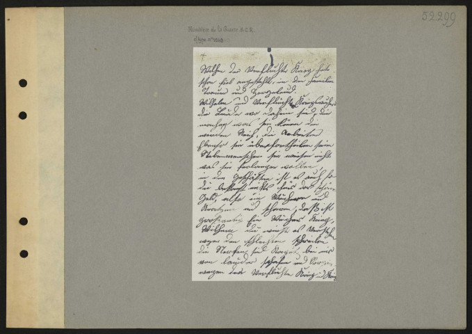 [Lettre de H. Hubner. 1916]