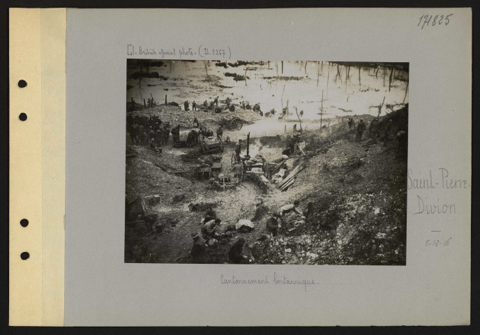 Saint-Pierre-Divion. Cantonnement britannique