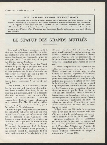 Année 1936. Bulletin de l'Union des blessés de la face "Les Gueules cassées"