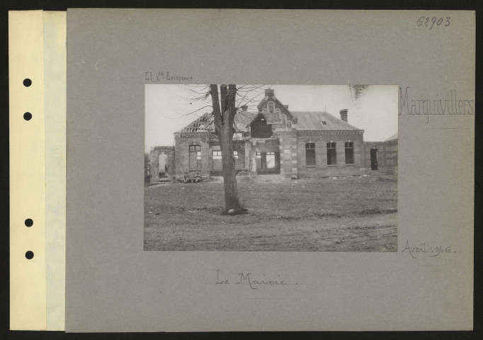 Marquivillers. La mairie