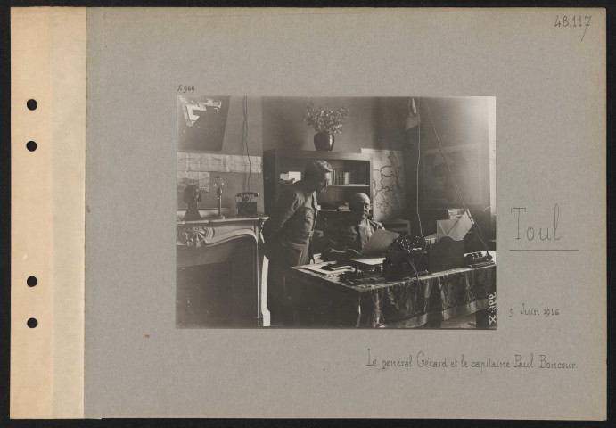 Toul. Le général Gérard et le capitaine Paul-Boncour