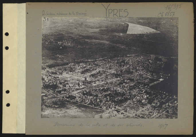 Ypres. Panorama de la ville et de ses abords