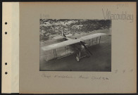 Villacoublay. Camp d'aviation. Avion Spad