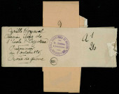 Lettres de Cyrille Boyaval, ancien élève de l'école F.Dezoteux, prisonnier, du 6/10/1915, Croix de Guerre