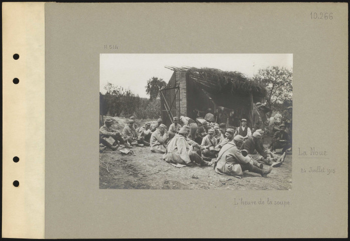 La Noue. L'heure de la soupe