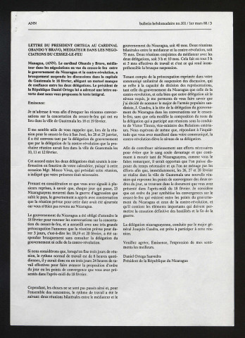 Bulletin hebdomadaire - 1988