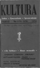 Kultura (1954, n°1(75) - n°12(86))  Sous-Titre : Szkice - Opowiadania - Sprawozdania  Autre titre : "La Culture". Revue mensuelle