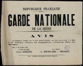 Garde nationale de la Seine : engagements volontaires
