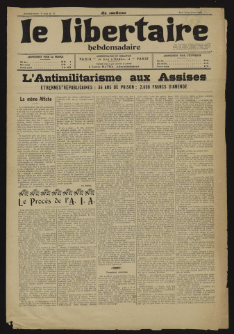 1906 - Le Libertaire