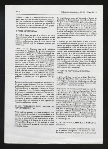 Bulletin hebdomadaire - 1989