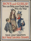 Boys and girls ! ... Buy war savings stamps