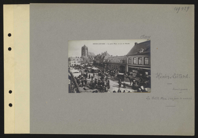 Hénin-Liétard. La Petite place ; un jour de marché