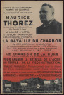 Maurice Thorez : a lancé l'appel... Le charbon de la Ruhr