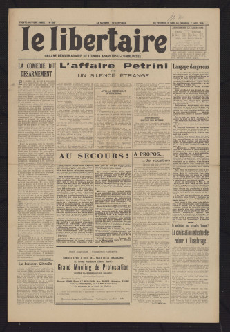 1933 - Le Libertaire
