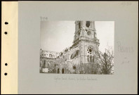 Reims. Eglise Saint-André. Le clocher bombardé