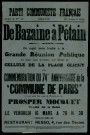 De Bazaine à Pétain : commémoration du 74ème anniversaire de la Commune de Paris