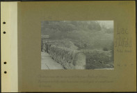 Lac d'Alfeld (Près Sewen). Construction de la route d'Alfeld au Ballon d'Alsace. Baraquements des hommes employés à construire la route