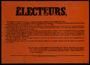 On répand Une circulaire N'hésitons donc pas à nommer M. Labadié de la nouvelle majorité