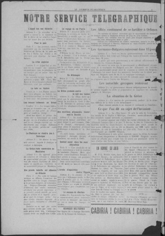 1916 - Le courrier de Salonique