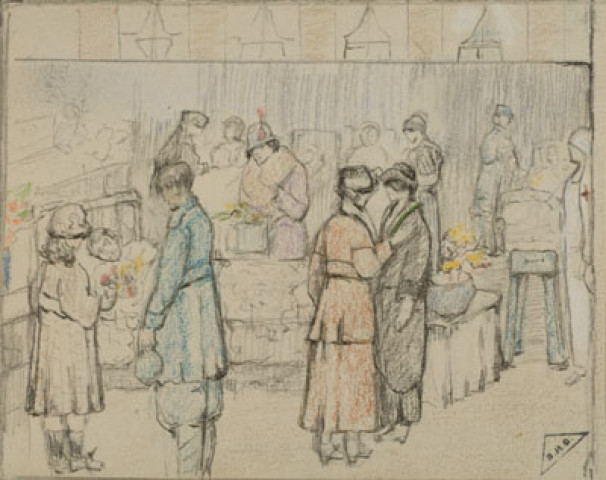 (Visite à l'hôpital, 1914-1915)