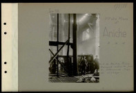 Aniche (Compagnie des mines d'). Sud de Raches. Fosse Bernard détruite par les Allemands. Cage du clichage