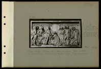 Valenciennes. Place Verte. Musée des Beaux-Arts. Bas-relief : la reddition d'Abd-el-Kader par Jean-Baptiste Watteau