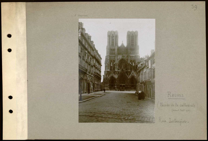 Reims. Façade de la cathédrale