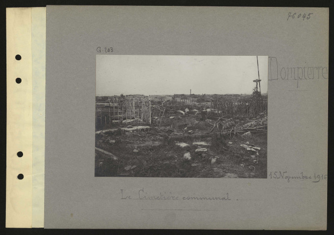 Dompierre. Le cimetière communal