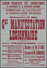 Communes du Castellet et Sainte-Anne d'Evenos : gde manifestation légionnaire