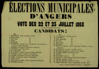 Élections municipales d'Angers : candidats…