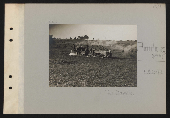 Ricquebourg (près de). Train Decauville