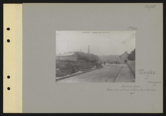 Wingles. Ancienne gare. Fosse n° 7 des mines de Lens dite Saint-Léonard