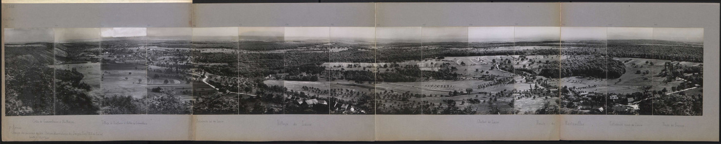 7e armée. Groupe des canevas de tir. Station observatoire du SeegenKopf (Nord-est de Lauw). Echelle de 1 mm pour 1/1000e. Crête de Guewenheim et Muhlouse